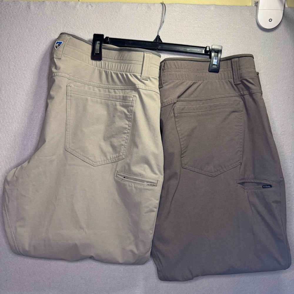 KHUL Deceptr Outdoor Hiking Pants Mens 40X30 Ultra Lightweight LOT OF 2 Gorpcore